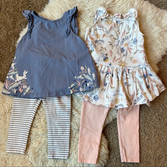 Savannah Other - 2️⃣ 🐰 Bunny Legging Outfits | 18 mo | Baby Girls